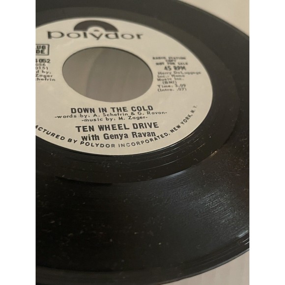 Ten Wheel Drive W/Genya Ravan- Last Of The Line, Polydor PD214052, Promo, NM 45 - Picture 6 of 7